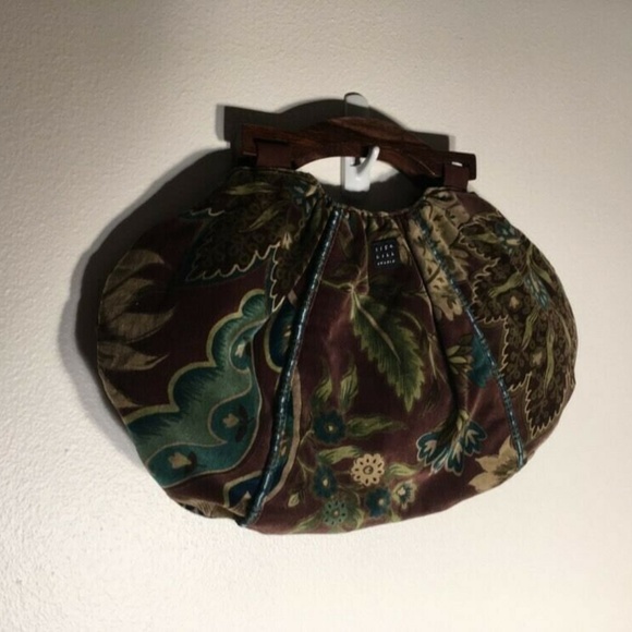 1154 Lill Studio Black/White Or Brown/Greens purse - Picture 2 of 5